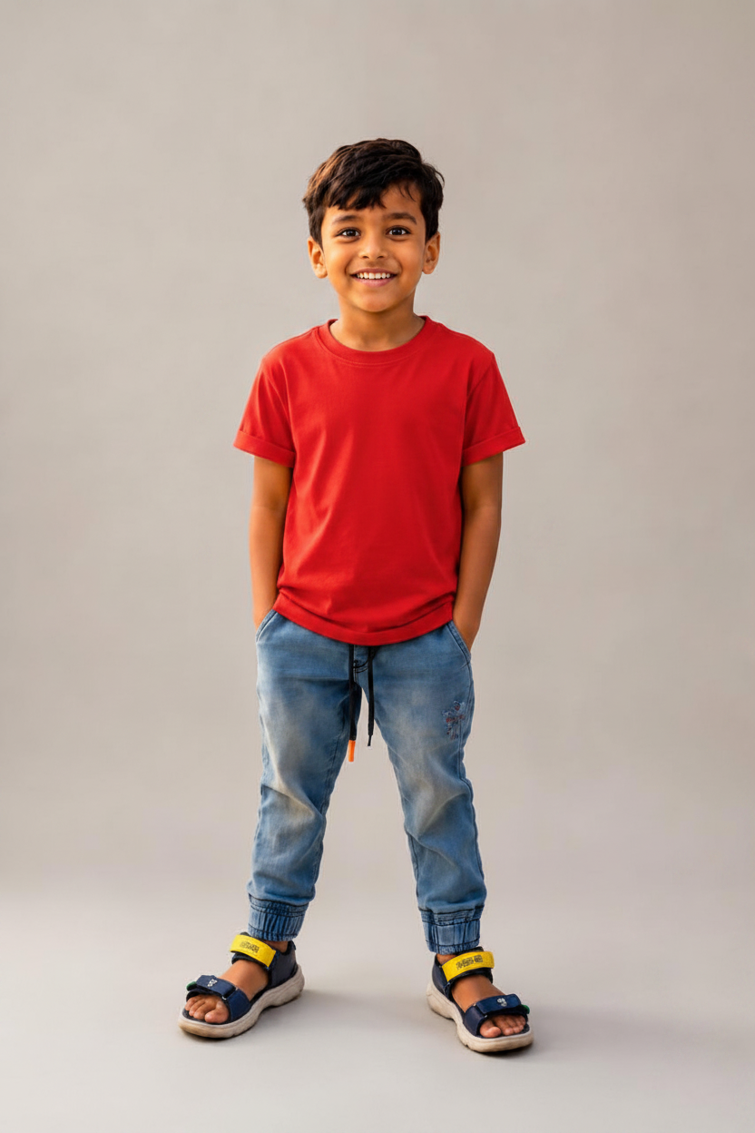 Toddler Half Sleeve Round Neck T-Shirt