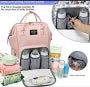 Multipurpose Large Capacity Moms Backpack Diaper Bag (1 Pc  17 Pocket  Big)