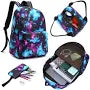 5 In 1 School Bag Includes Lunch Bag 14 Inch School Bags Water Bottle  Pencil Case In Box Packing (1 Set  Mix Color))