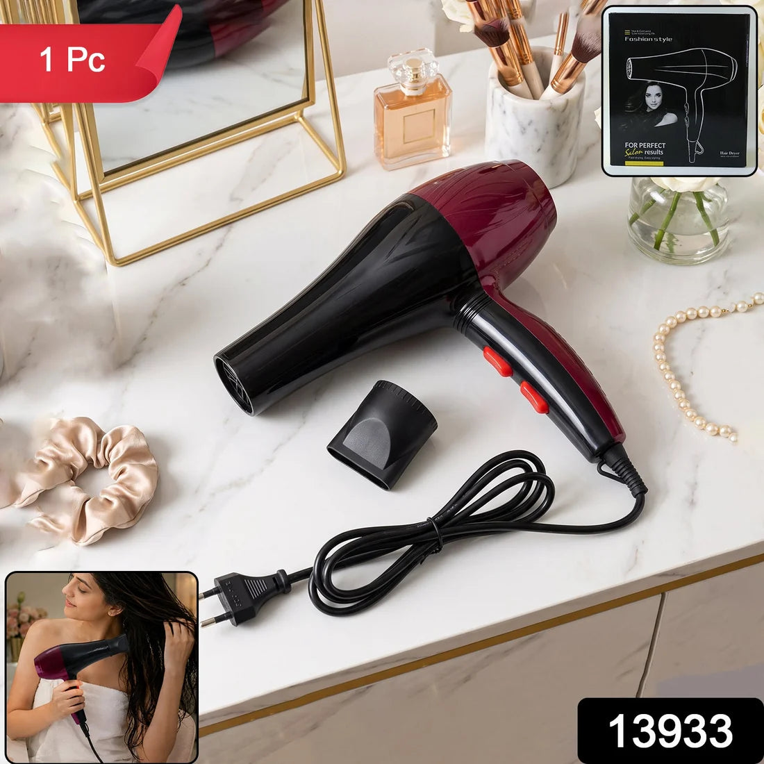 Professional High Power Multi Purpose Hair Dryer Salon (220v50-60hz  1 Pc)