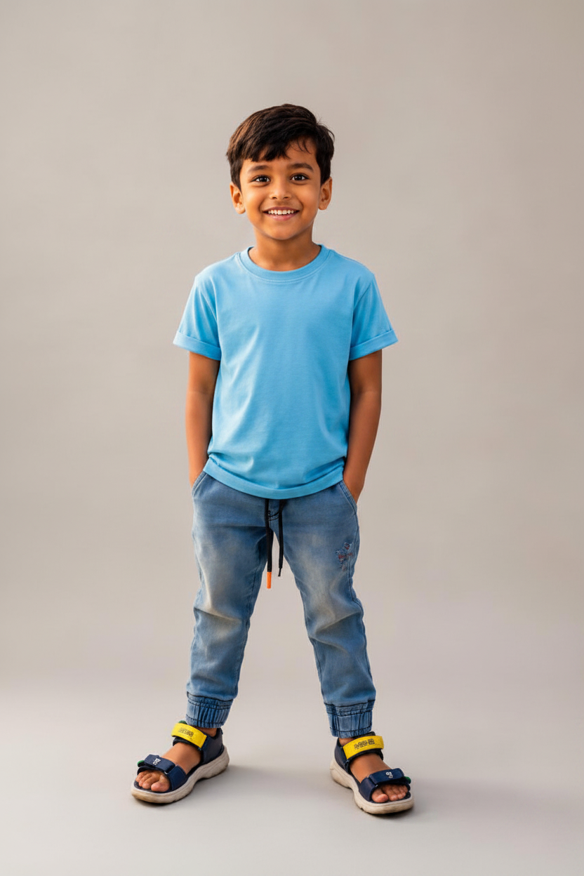 Toddler Half Sleeve Round Neck T-Shirt