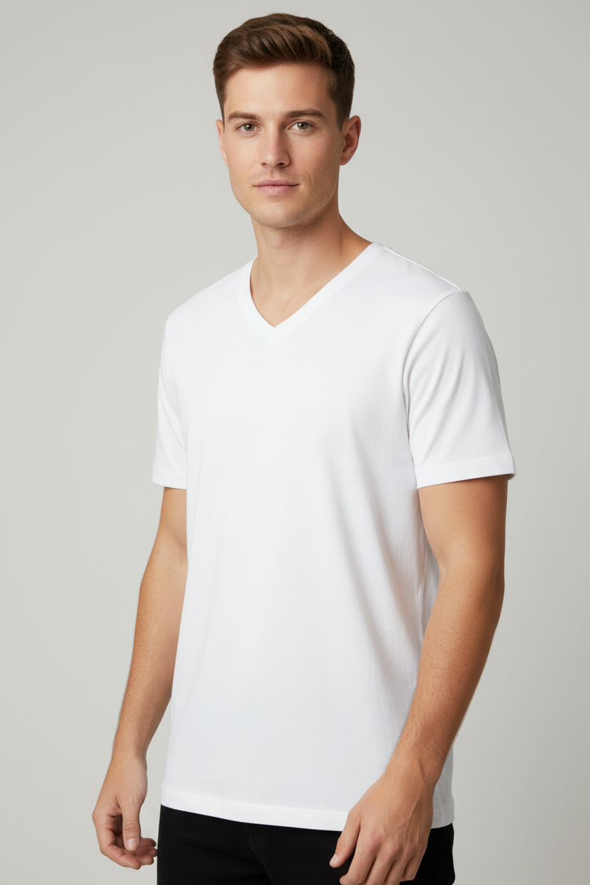 Half Sleeve V-Neck Tshirt